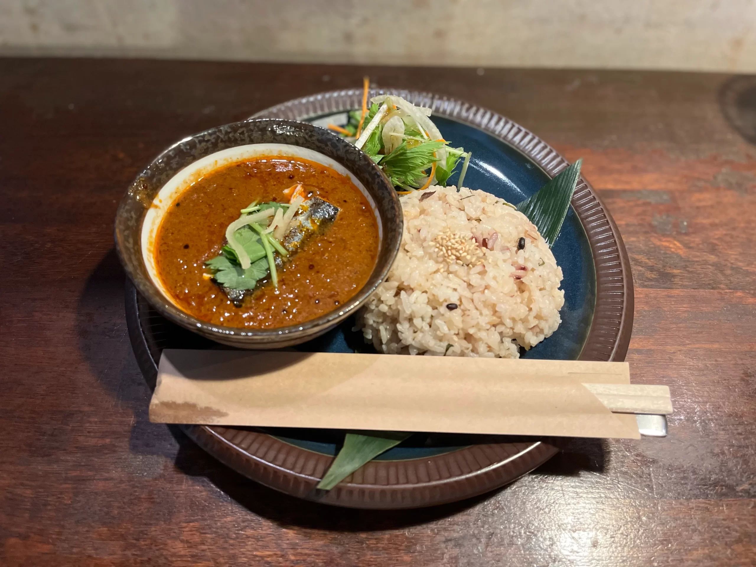 marusan&waccaの秋刀魚と梅肉のスパイスカレー＠下北沢