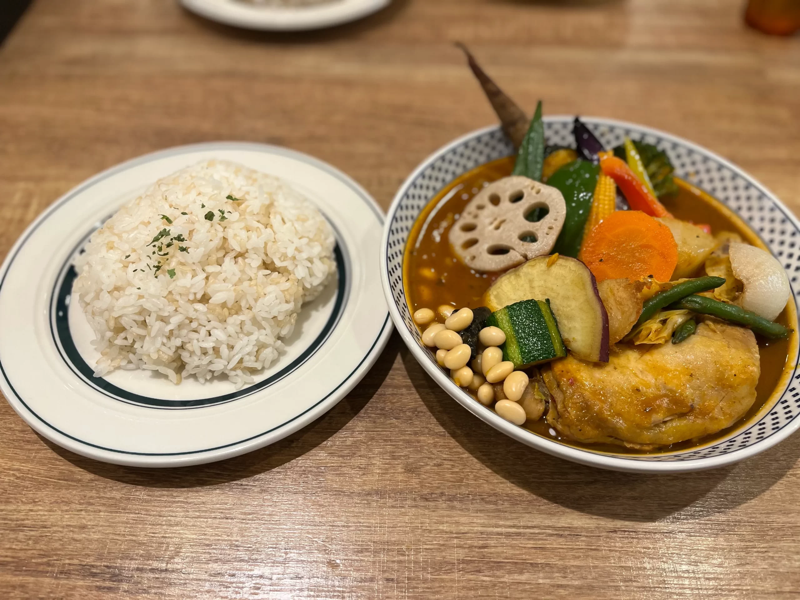 Rojiura Curry SAMURAIのチキンと一日分の野菜20品目@吉祥寺